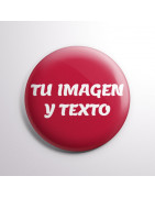 Chapas personalizadas | Trasera metálica con alfiler | ¡Hazte las tuyas!
