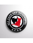 Chapa alfiler All Cats Are Beautiful ACAB