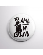 Chapa alfiler Ni ama ni esclava
