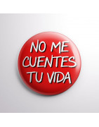Chapa alfiler No me cuentes tu vida