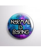 Chapa alfiler Normal is boring