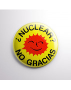 Chapa alfiler Nuclear, no gracias