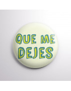 Chapa alfiler Que me dejes