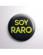 Chapa alfiler Soy raro