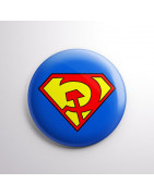 Chapa alfiler Superman: hilo rojo