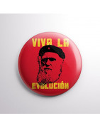 Chapa alfiler Viva la evolución