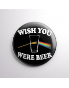 Chapa alfiler Wish you were beer