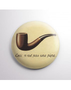 Chapa alfiler Ceci n'est pas une pipe - René Magritte