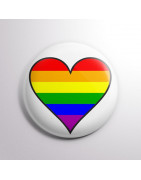 Chapa alfiler Corazón LGTB+