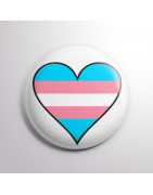 Chapa alfiler Corazón Orgullo Trans