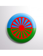 Chapa Bandera del Pueblo Gitano