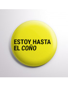 Chapa-alfiler ESTOY HASTA EL COÑO