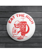 Chapa alfiler Eat the rich