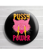 Chapa alfiler Pussy Power