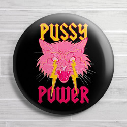 Chapa alfiler Pussy Power