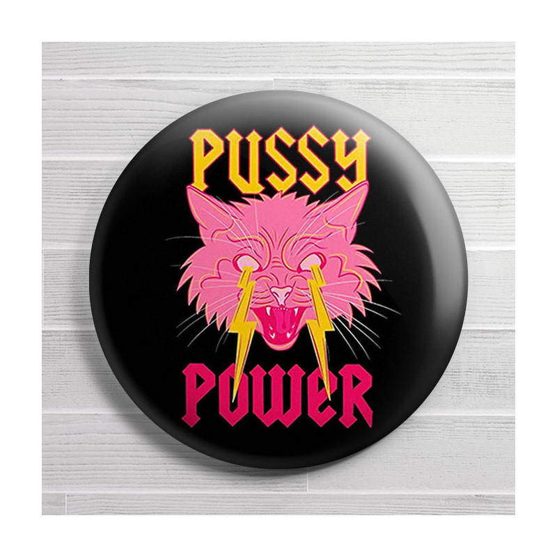 Chapa alfiler Pussy Power