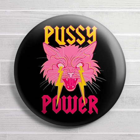 Chapa alfiler Pussy Power