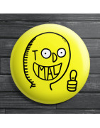 Chapa alfiler Todo Mal Cara