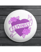 Chapa alfiler Feminist