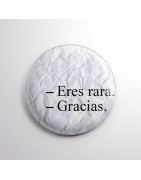 Chapa alfiler Eres rara