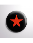 Chapa alfiler Estrella roja