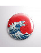 Chapa alfiler Gran Ola Godzilla