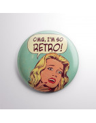 Chapa alfiler I'm so retro