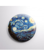 Chapa alfiler La noche estrellada- Van Gogh