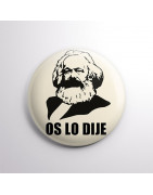Chapa alfiler Marx Os lo dije
