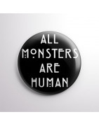 Chapa alfiler All monsters are human