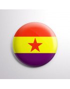 Chapa alfiler Bandera República Estrella